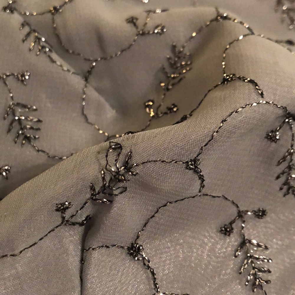 Silver Blue Saree - Picture 6 of 7